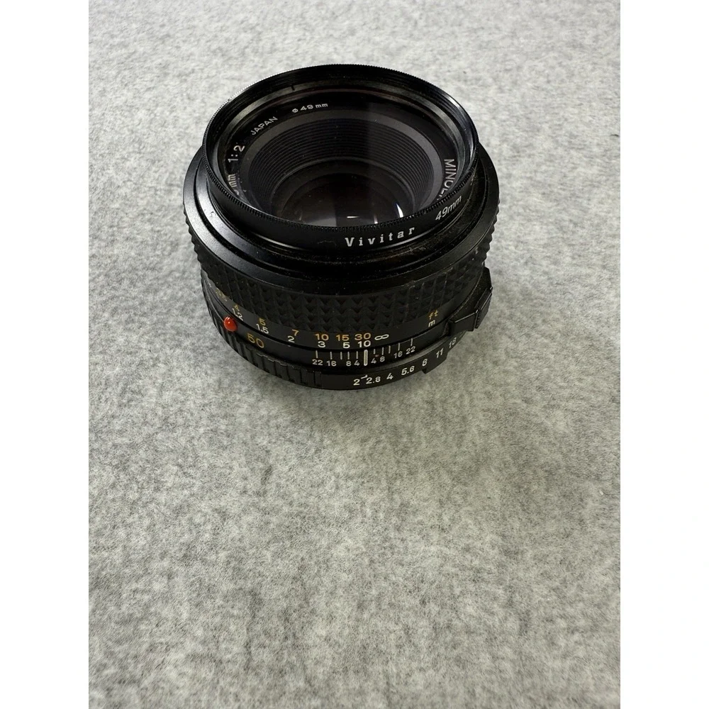 Minolta MD 50mm f/2 Prime Lens – Japan – Manual Focus excellent Condition